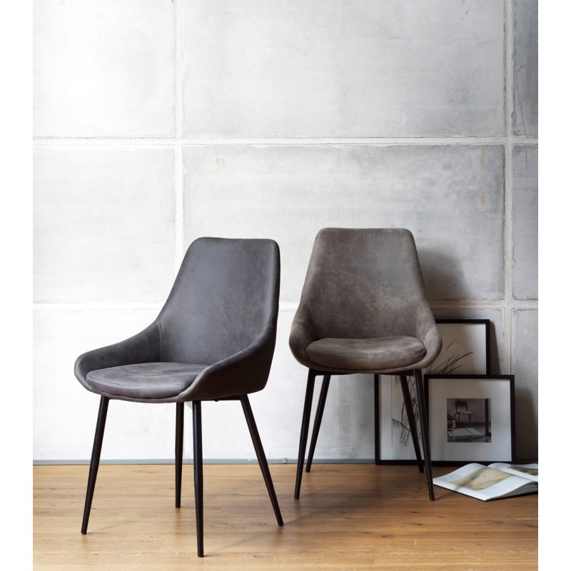 RO Sier Dining Chair Dark Grey